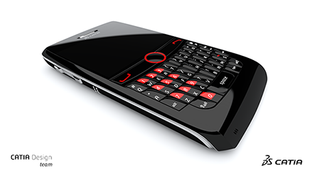 Cellphone design rendered with CATIA and a Quadro graphics card Cellphone design rendered with CATIA and a Quadro graphics card