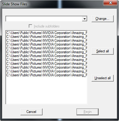 Browse Slideshow Files
