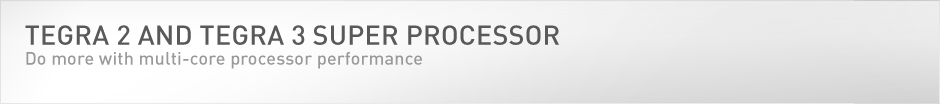 Tegra 2 and Tegra 3 Super processors