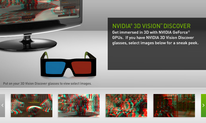 NVIDIA 3D Vision Discover